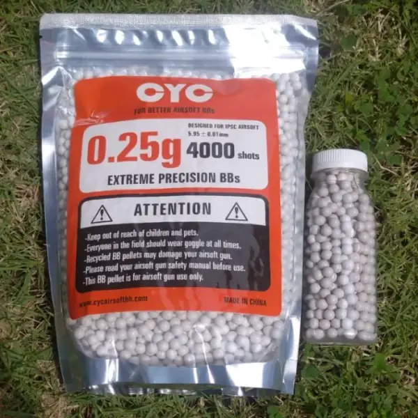 READY - CYC 0,25gram 500rds Peluru Stabil Lurus Jarak Jauh
