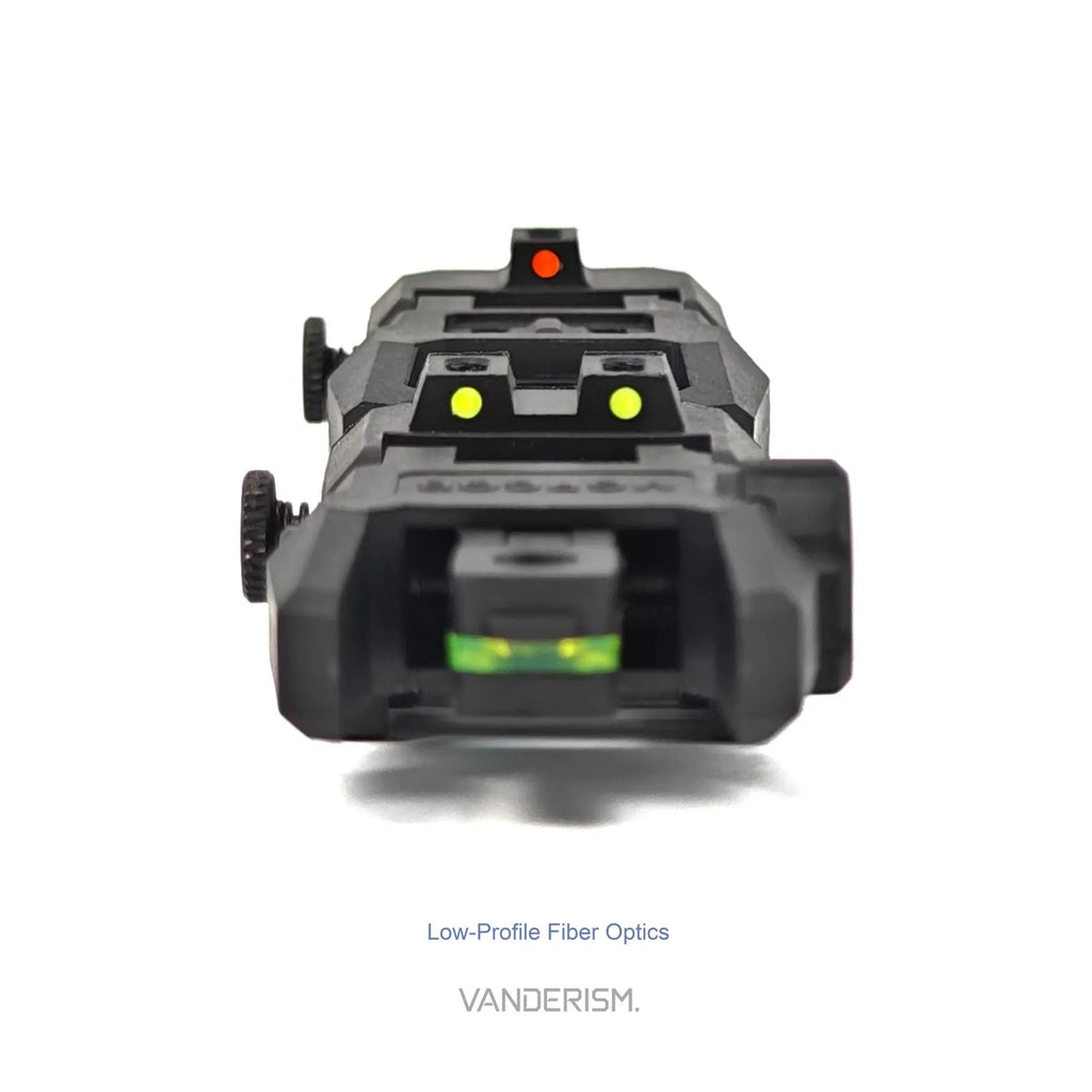 MGPCQB ARMOR Glow Fiber Optic Flip Up Sights | Gel Blaster WGG WGB Airsoft (Pre-Order 50 Hari)