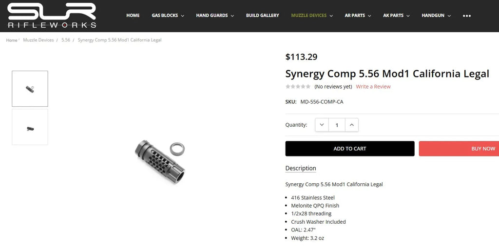 SLR SC MOD1 Metal Flash Hider (Pre-Order 50 Hari)