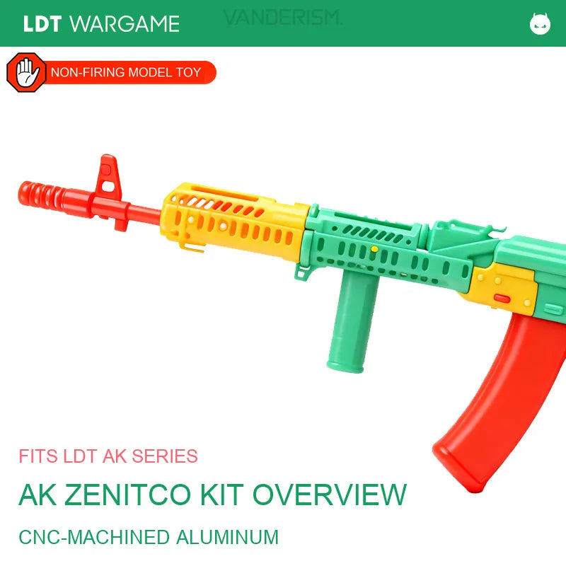 LDT AK Zenitco-Style Toy-Model Accessories: Handguards, Receivers and Stocks (Pre-Order 50 Hari)