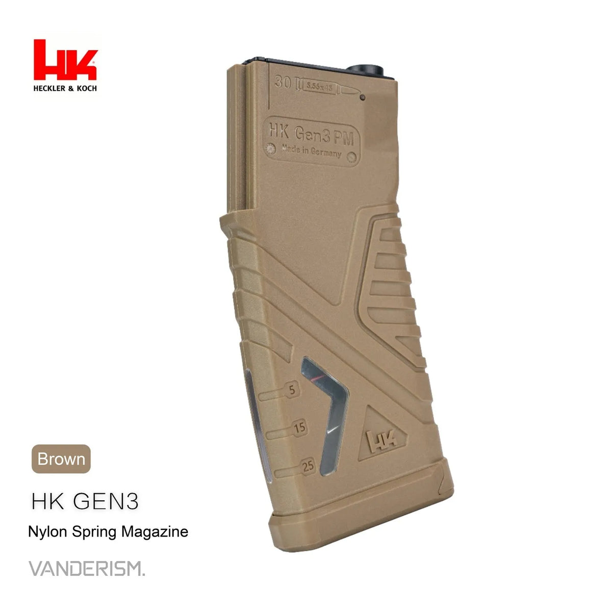 HK416 GEN3 Gen 2 Nylon Pressure Magazine (Pre-Order 50 Hari)