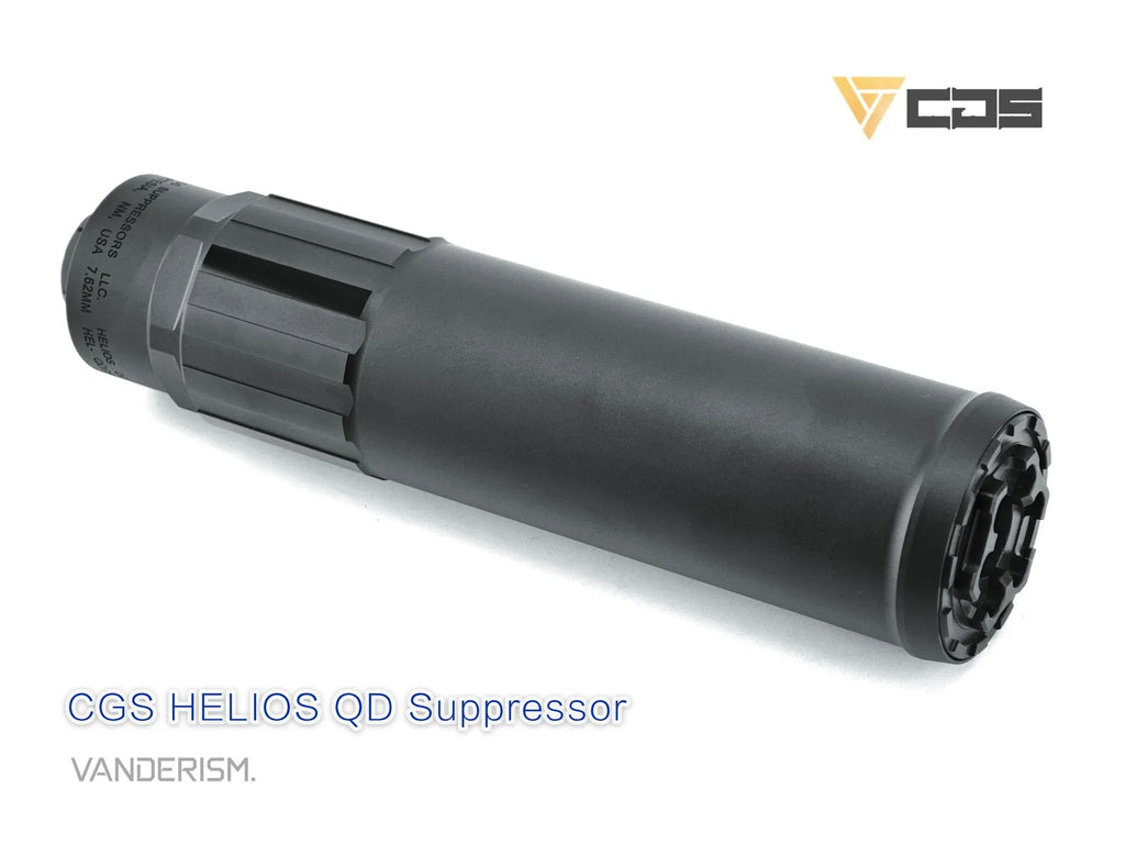 CGS HELIOS QD TI Metal Mock Suppressor | Gel Blaster WGG WGB Airsoft (Pre-Order 50 Hari)