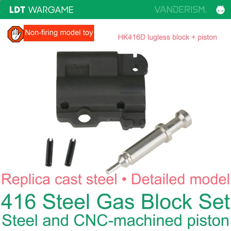 LDT416Plus Steel Replica Decorative Gas Block / Tube for 416D and 416C (Pre-Order 50 Hari)