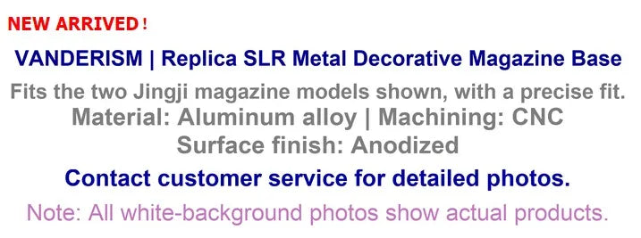 SLR Metal Magazine Baseplates | Gel Blaster WGG WGB (Pre-Order 50 Hari)