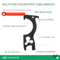 LDT Multifunction Buffer-Tube/Handguard-Ring Wrench and Bottle Opener (Pre-Order 50 Hari)