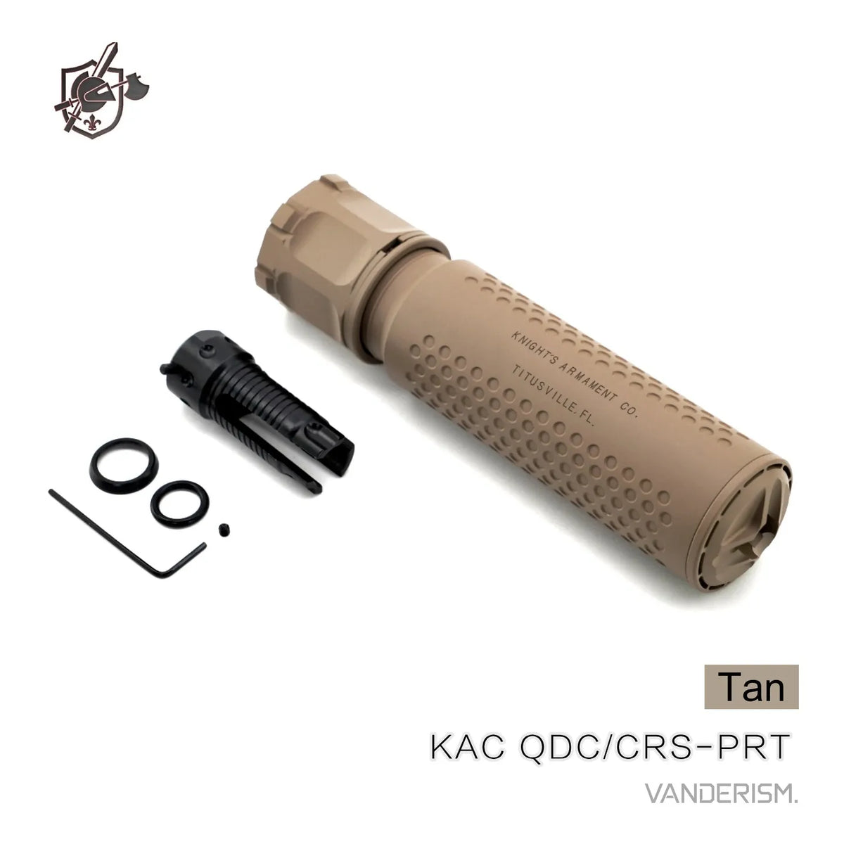 KAC QDC CRS PRT Flash Hider and QD Mock Suppressor Set | Gel Blaster WGG WGB Airsoft (Pre-Order 50 Hari)