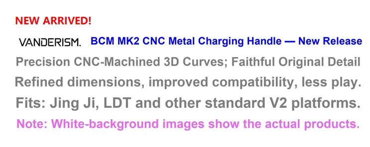 BCM MK2 CNC Charging Handle for V2 (Pre-Order 50 Hari)