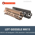 HK416 / A5 GEISSELE MK15 Hard-Anodized Metal Handguard for Toy Models (Pre-Order 50 Hari)