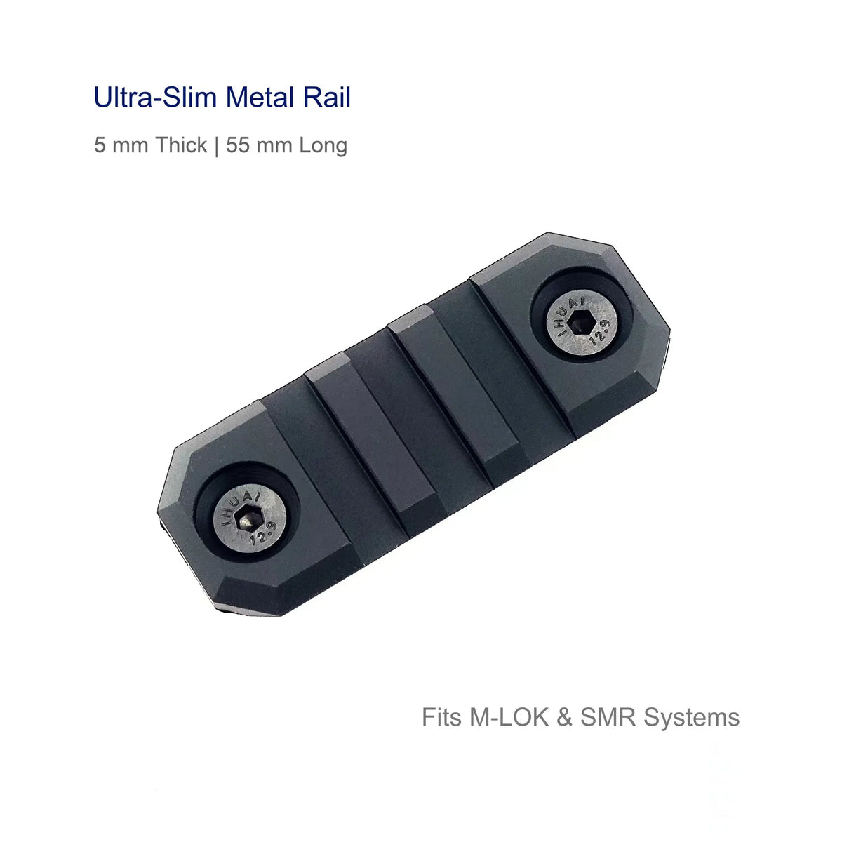 Slim 20mm CNC Rail Sections M LOK KeyMod and SMR (Pre-Order 50 Hari)