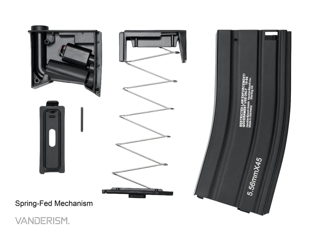 M4 HK416 Gen 2 Steel Pressure Magazines | Gel Blaster WGG WGB (Pre-Order 50 Hari)