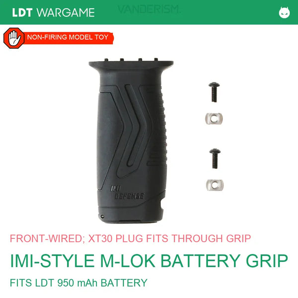 IMI-Style M-LOK Battery Foregrip for Front Wiring (Pre-Order 50 Hari)