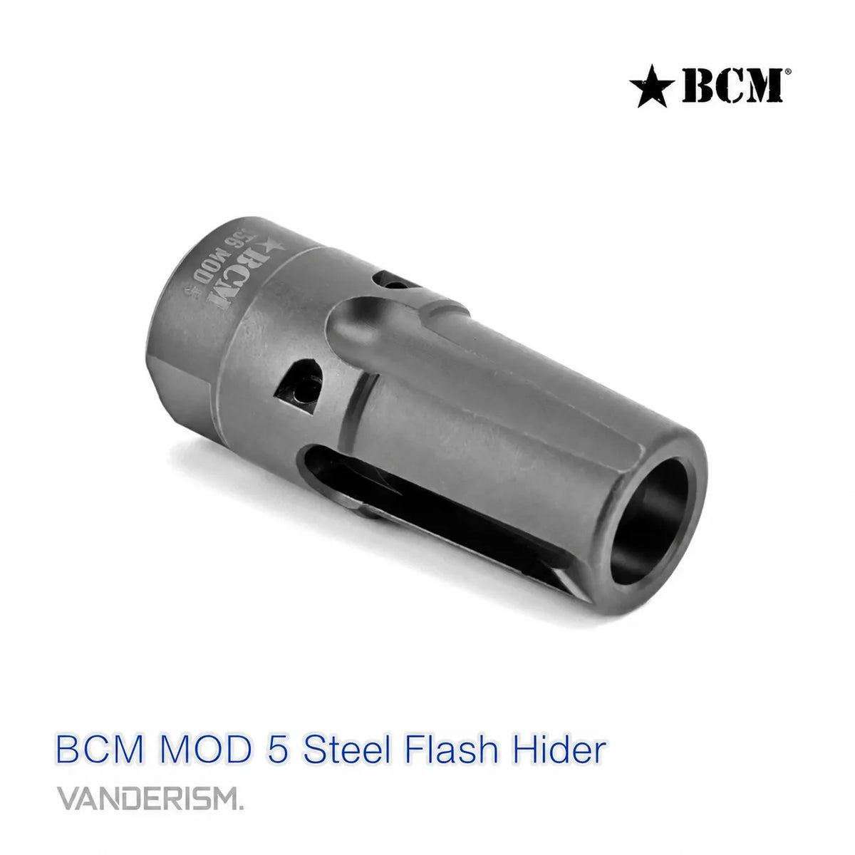 BCM MOD Steel Flash Hiders 14mm CCW | Gel Blaster WGG WGB Airsoft (Pre-Order 50 Hari)