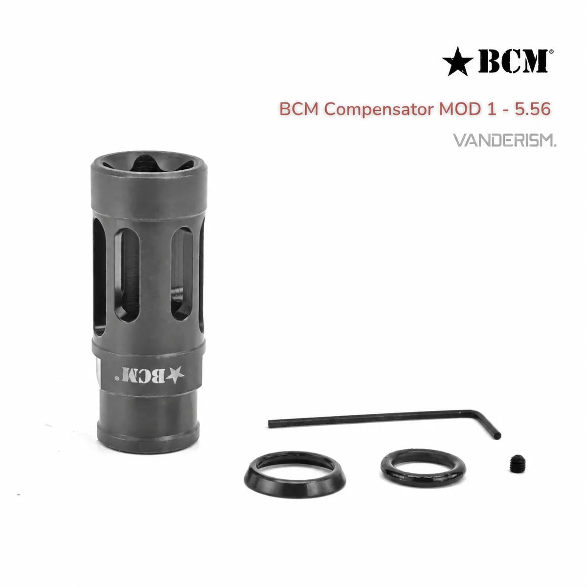 BCM MOD Steel Flash Hiders 14mm CCW | Gel Blaster WGG WGB Airsoft (Pre-Order 50 Hari)