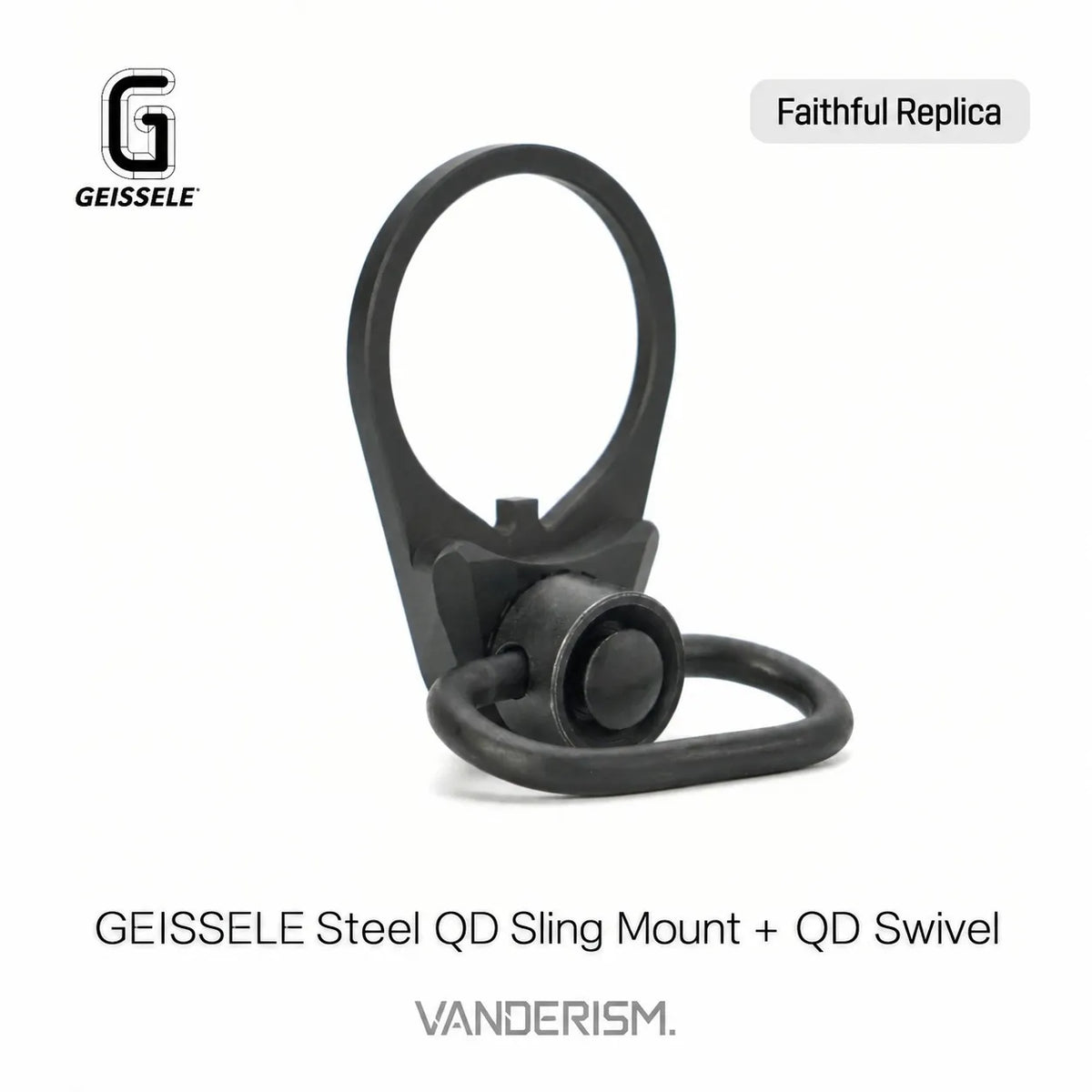 GEISSELE CNC Steel QD Sling Swivel | Gel Blaster WGG WGB Airsoft (Pre-Order 50 Hari)