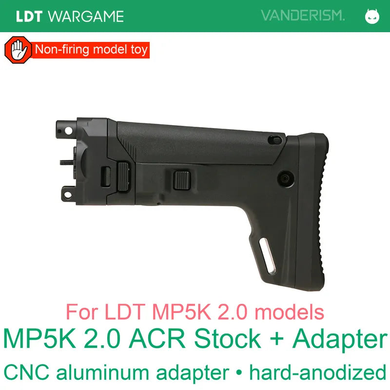 MP5K 2.0 ACR Stock with CNC Aluminum Adapter for Toy Models (Pre-Order 50 Hari)