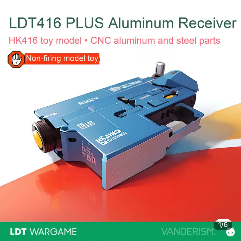 LDT416Plus HK416C/D Die-Cast + CNC Aluminum Split Receiver Kit with Steel Small Parts (Pre-Order 50 Hari)