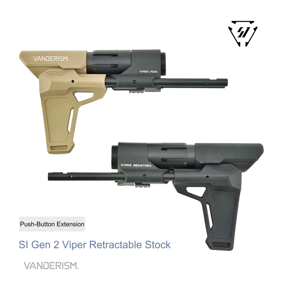 SI Gen 2 Viper Telescoping Metal Stock | Gel Blaster WGG WGB Airsoft (Pre-Order 50 Hari)