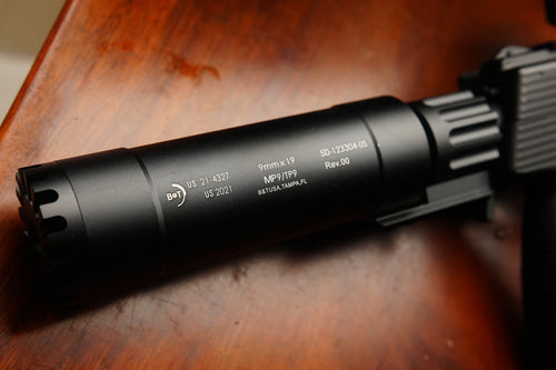 B&T CNC Aluminium MP9 Silencer Long Version