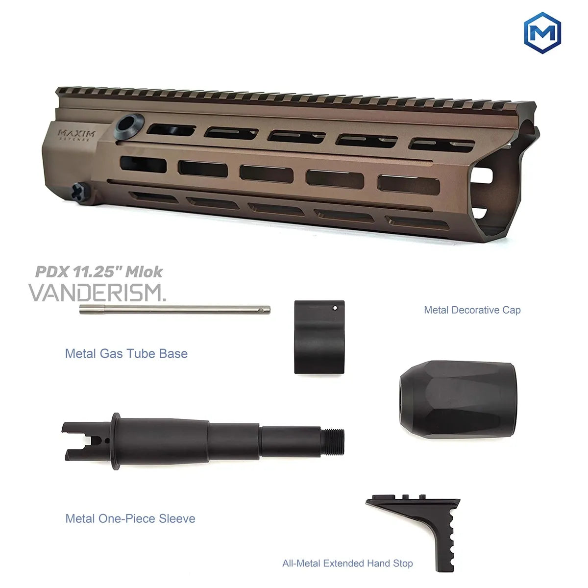 MAXIM DEFENSE PDX Metal Handguards | Gel Blaster WGG WGB Airsoft (Pre-Order 50 Hari)