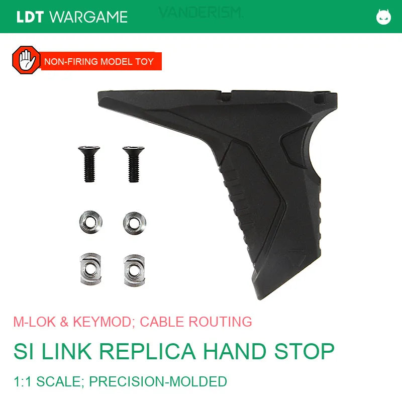 Si Link Replica Hand Stop with Cable Routing, MLOK / KEYMOD (Pre-Order 50 Hari)