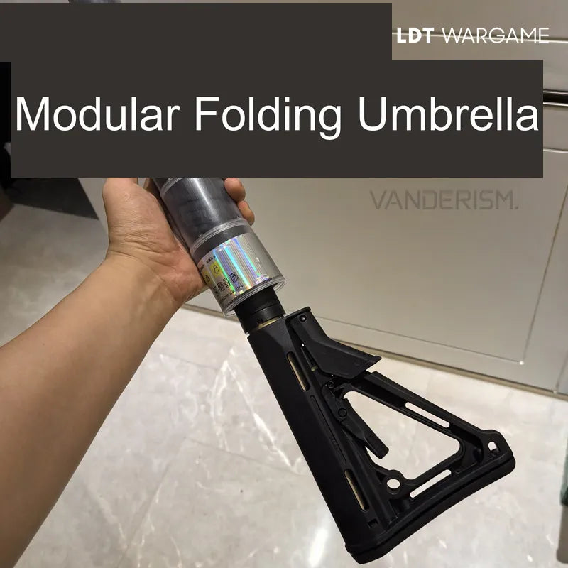 Military-Style Modular Umbrella with Replaceable Handle / Stock Options (Pre-Order 50 Hari)