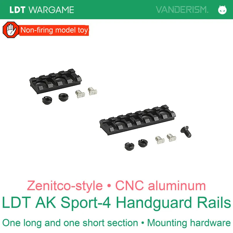 ZENITCO Sport-4 CNC Aluminum Handguard for AK74M, Hard-Anodized; Not for AK105 (Pre-Order 50 Hari)
