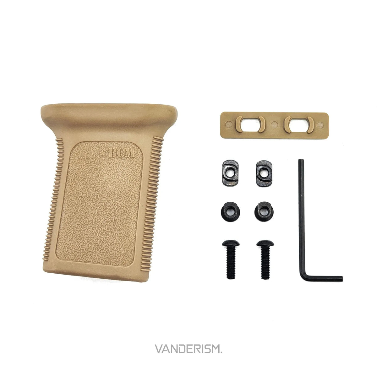 BCM MOD3 Nylon Foregrip M LOK and KeyMod (Pre-Order 50 Hari)