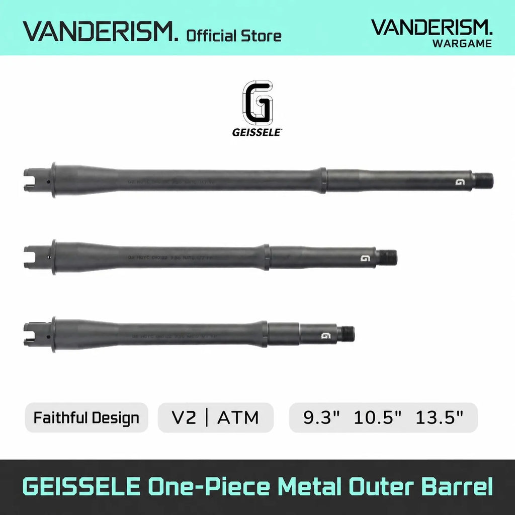GEISSELE One Piece Outer Barrels for ATM | Gel Blaster WGG WGB (Pre-Order 50 Hari)