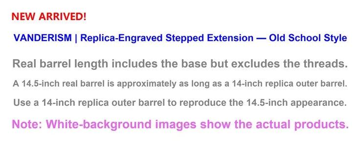 Dimpled 14 Inch Outer Barrel for V2 and ATM (Pre-Order 50 Hari)