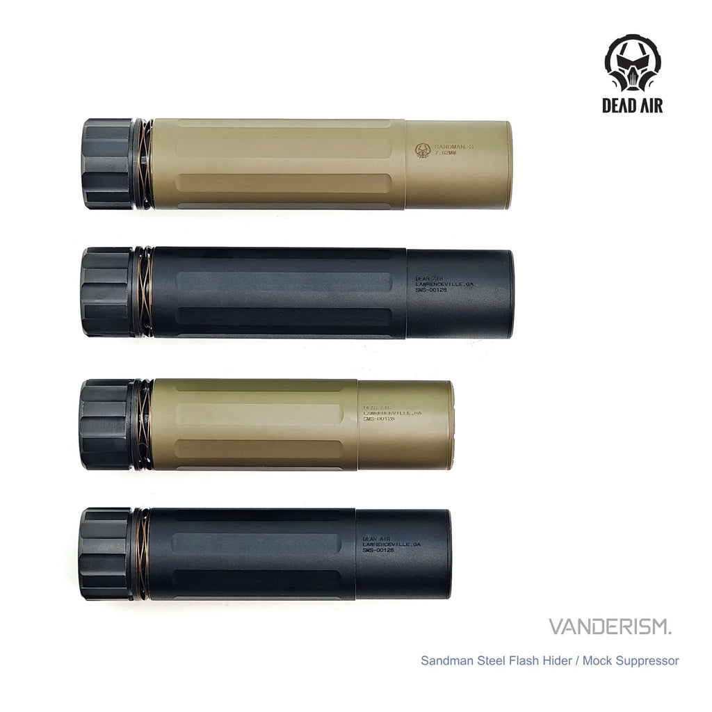 N4 SANDMAN Steel Flash Hider and Mock Suppressor Set | Gel Blaster WGG WGB Airsoft (Pre-Order 50 Hari)