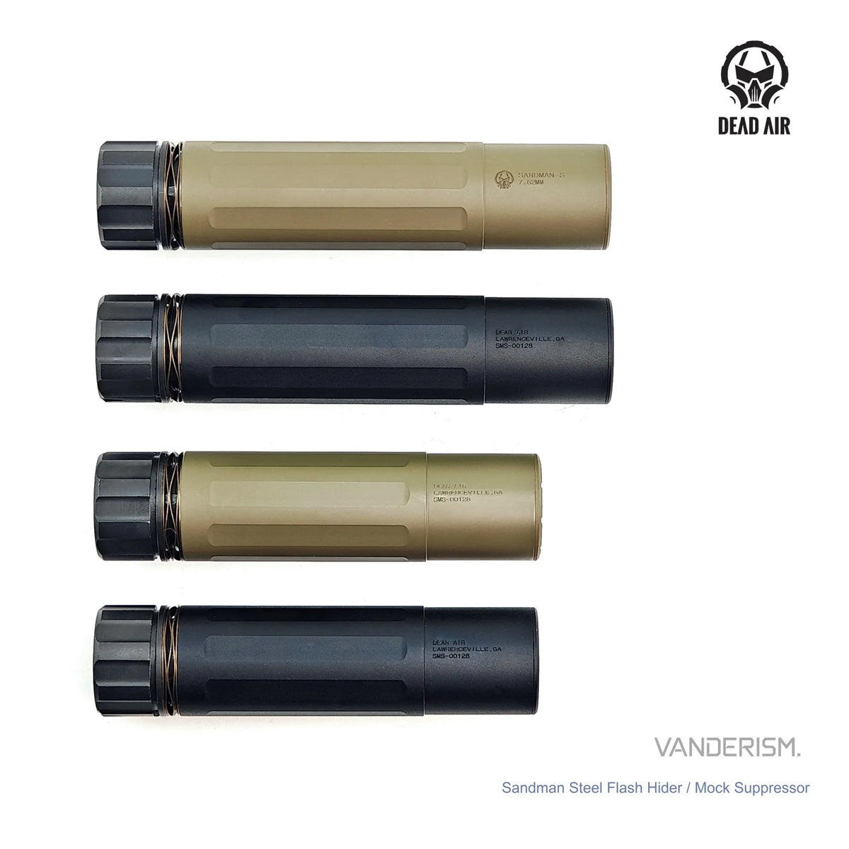 N4 SANDMAN Steel Flash Hider and Mock Suppressor Set | Gel Blaster WGG WGB Airsoft (Pre-Order 50 Hari)
