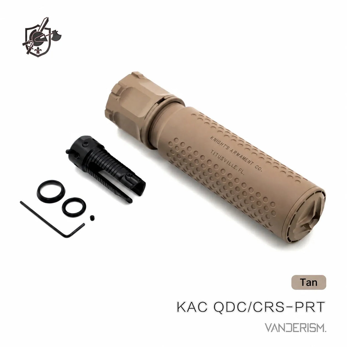 KAC QDC CRS PRT Flash Hider and QD Mock Suppressor Set | Gel Blaster WGG WGB Airsoft (Pre-Order 50 Hari)