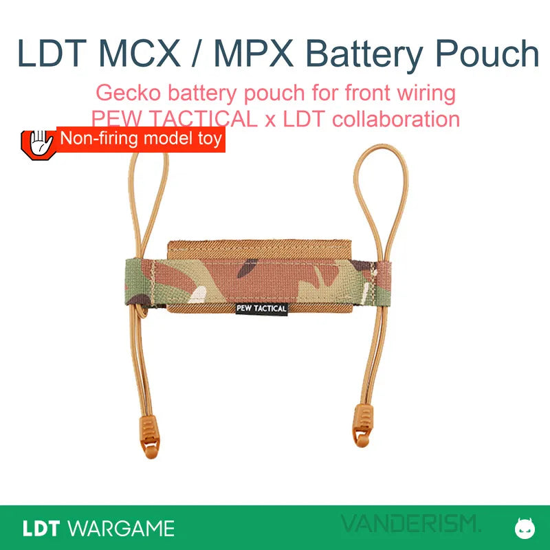 PEW TACTICAL x LDT Gecko Battery Pouch for Front-Wired MCX / MPX (Pre-Order 50 Hari)