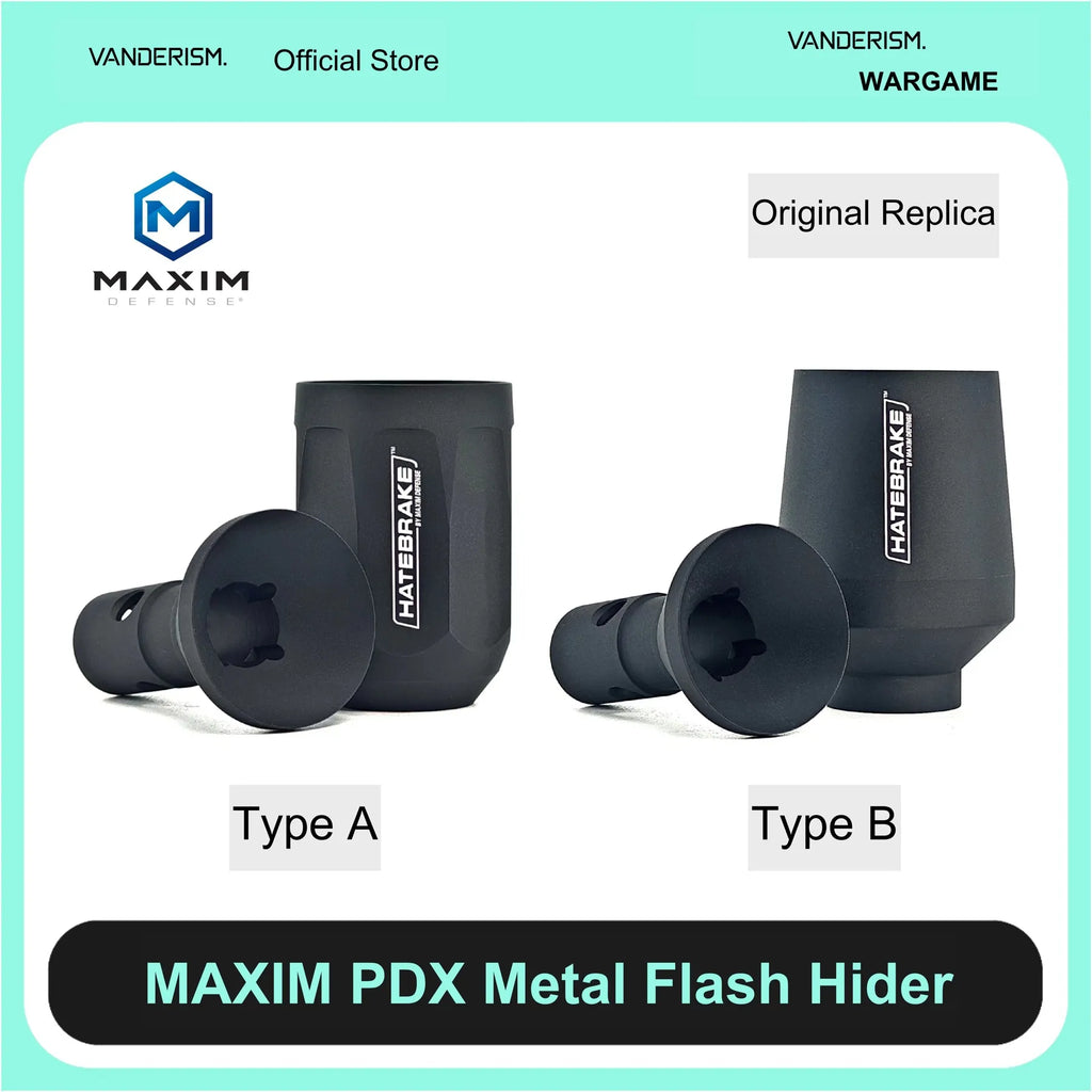 PDX HATEBRAKE Metal Muzzle Device | Gel Blaster WGG WGB Airsoft (Pre-Order 50 Hari)