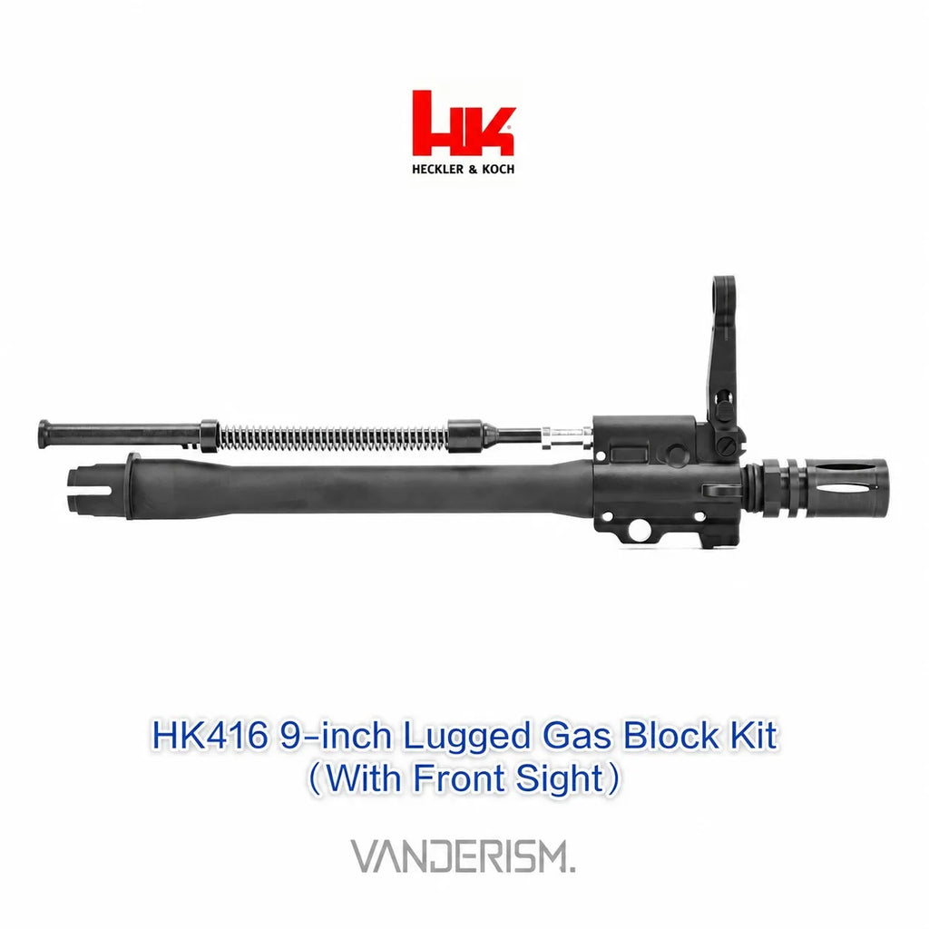 HK416 Outer Barrel Gas Block Sight and Flash Hider Set (Pre-Order 50 Hari)