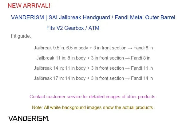 SAI GRY Jailbreak Fandi Outer Barrel (Pre-Order 50 Hari)