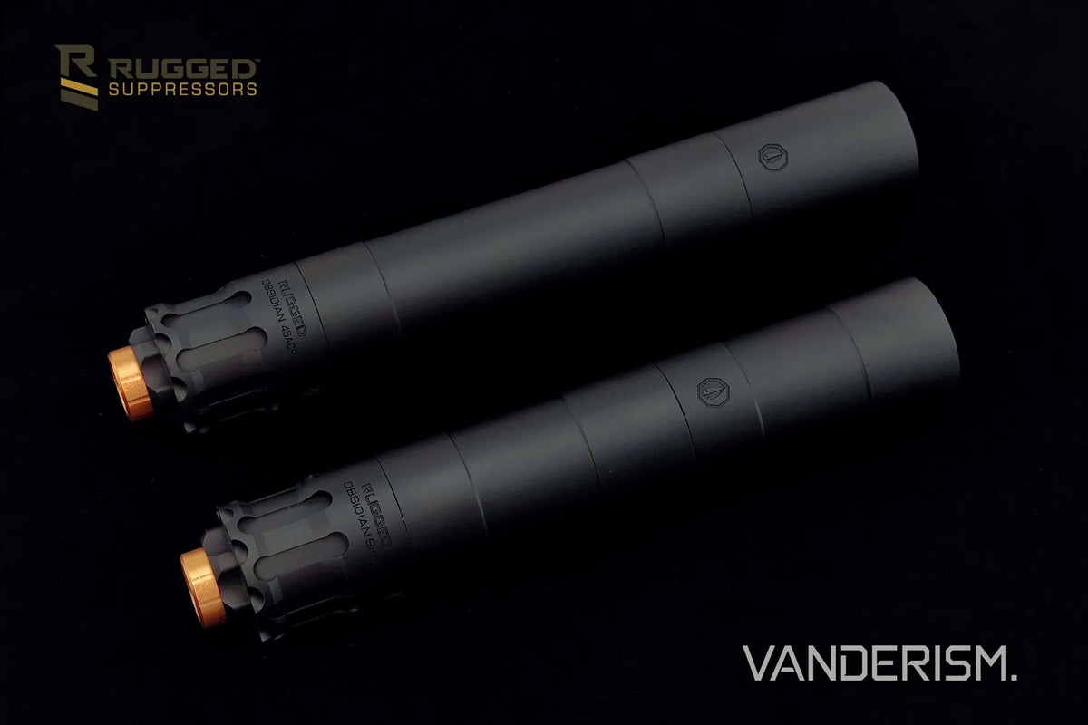 RUGGED Obsidian 9 and 45 Metal Mock Suppressors | Gel Blaster WGG WGB Airsoft (Pre-Order 50 Hari)
