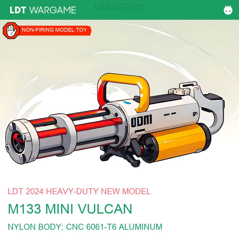 LDT M133 Four-Barrel Mini-Vulcan Gatling Toy-Model Kit (Pre-Order 50 Hari)