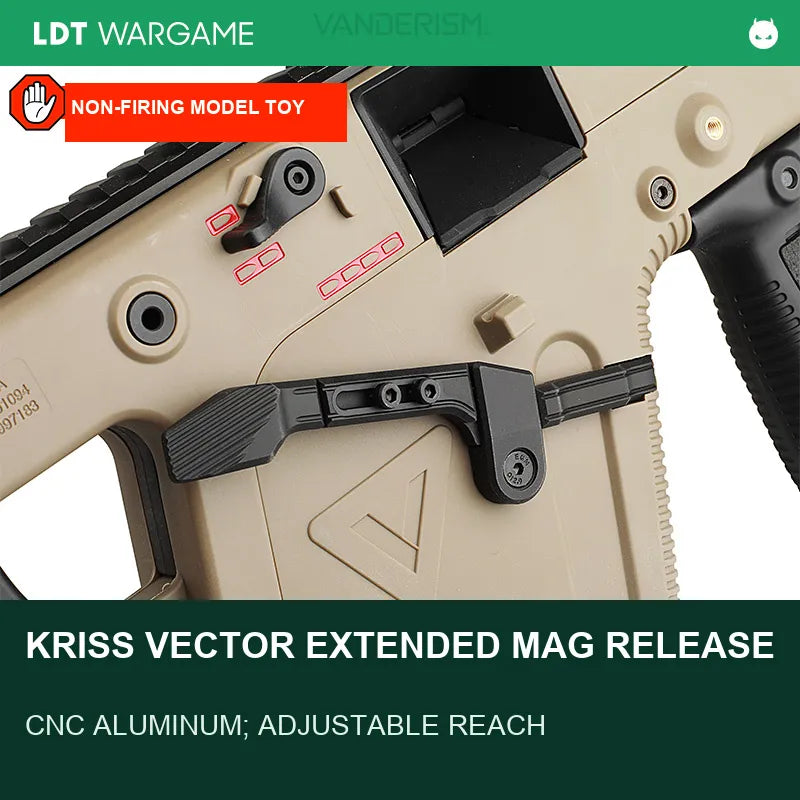 LDT KRISS Vector CNC Aluminum Extended Magazine Quick Release (Pre-Order 50 Hari)