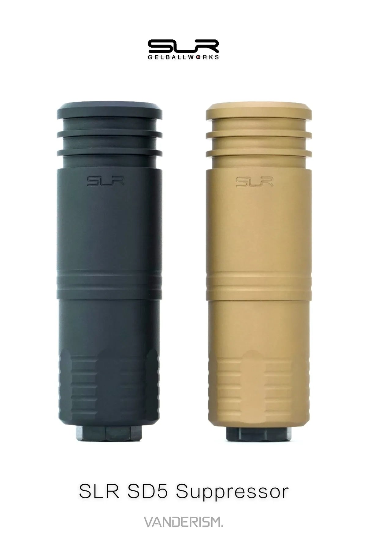 SLR NOTAS SD5 Faux Suppressor 14mm CCW | Gel Blaster WGG WGB Airsoft (Pre-Order 50 Hari)