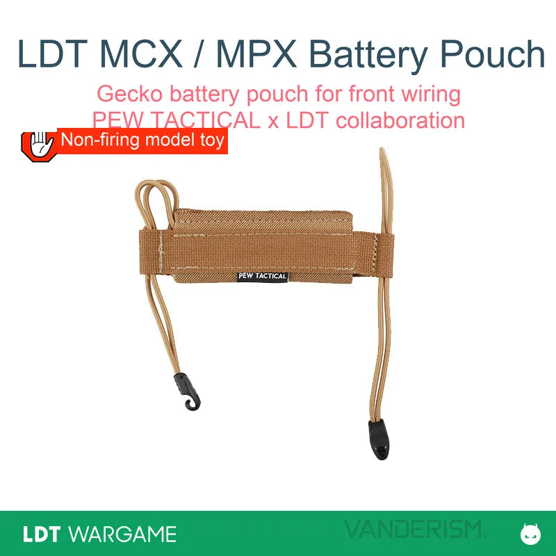 PEW TACTICAL x LDT Gecko Battery Pouch for Front-Wired MCX / MPX (Pre-Order 50 Hari)