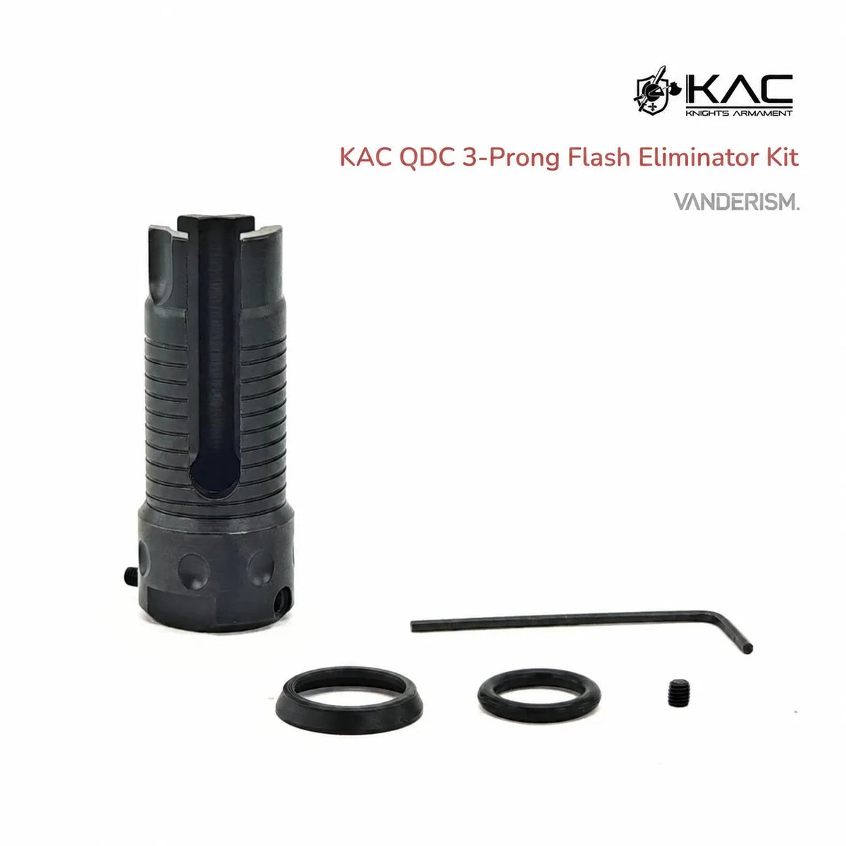 QPQ Steel Flash Hider Collection 14mm CCW (Pre-Order 50 Hari)