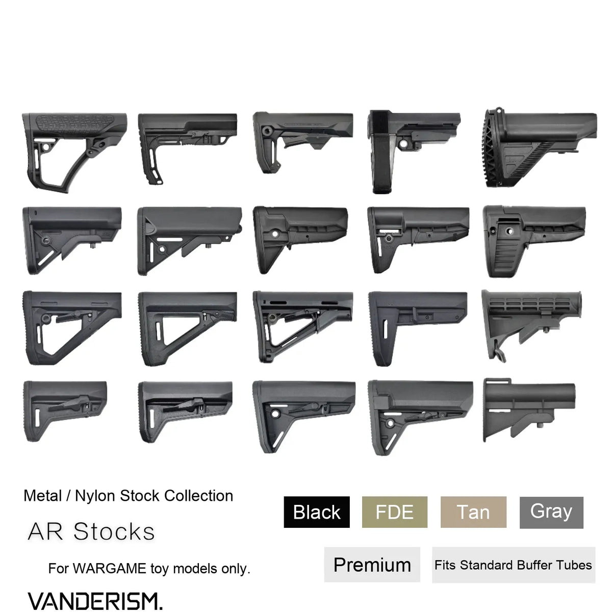 Nylon and Metal Stock Collection (Pre-Order 50 Hari)