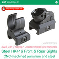 HK416 Gen 3 Replica Front and Rear Sights, CNC Aluminum and Steel (Pre-Order 50 Hari)
