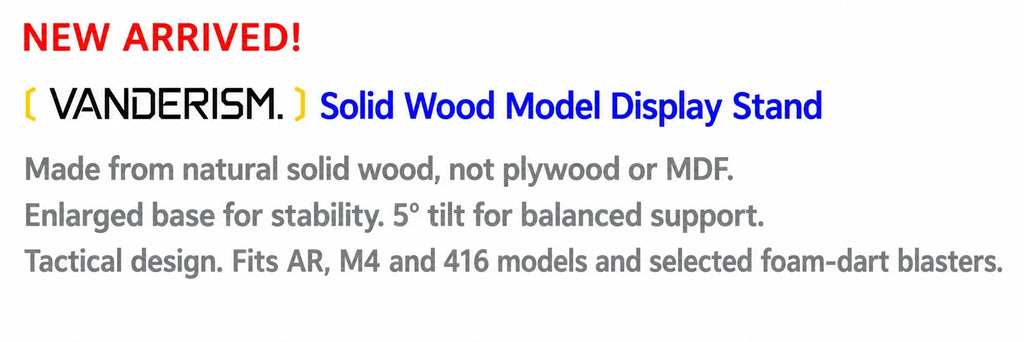 AR M4 HK416 Wooden Display Stand (Pre-Order 50 Hari)