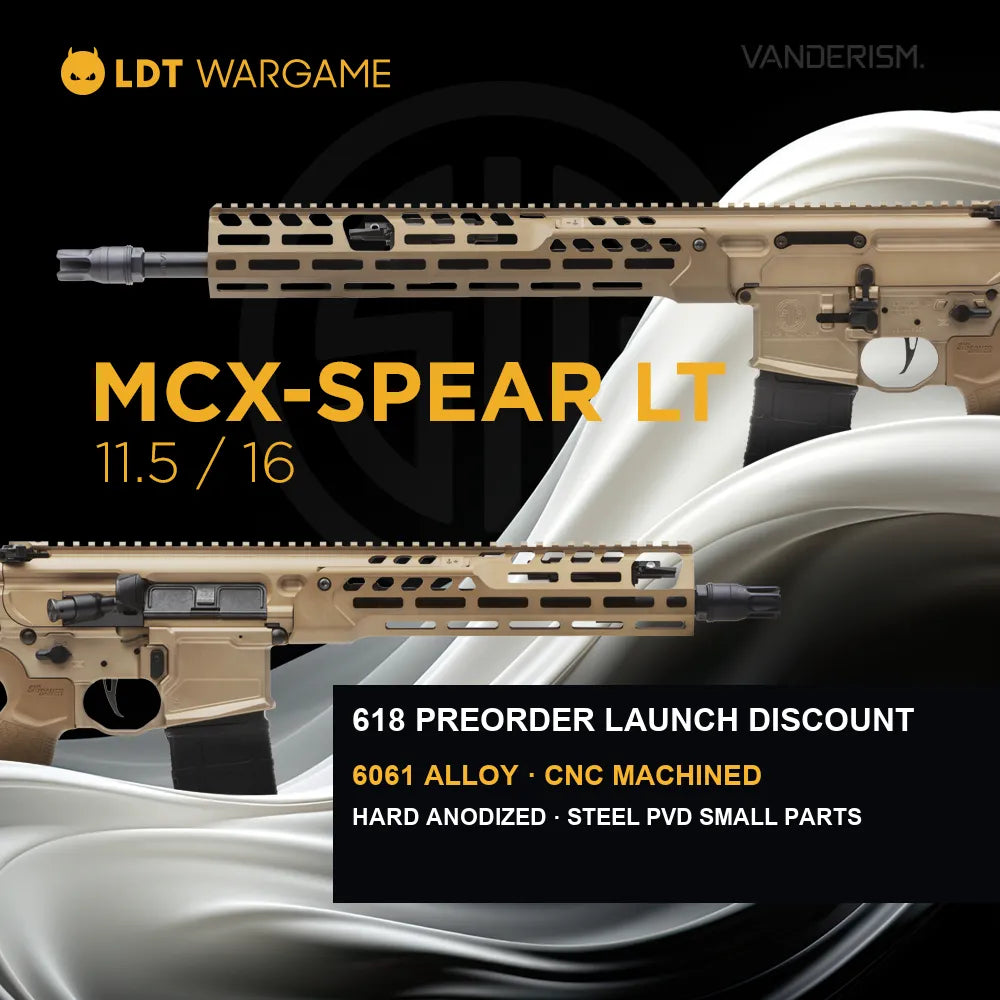 LDT MCX-SPEARLT Civilian-Style Toy Model, CNC-Machined with All-Steel PVD Small Parts, Limited to 1000; Preorder (Pre-Order 50 Hari)