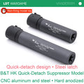 LDT HK416A5 B&T/HK Decorative Quick-Detach Mock Suppressor with Steel Latch (Pre-Order 50 Hari)