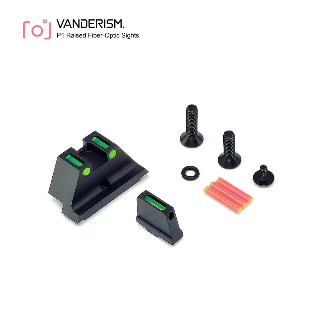 Kublai Glock P1 Fiber Optic Metal Sights (Pre-Order 50 Hari)