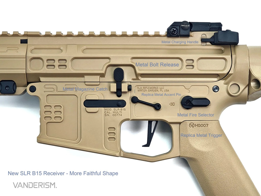 Jingji SLR B15 Gen 4 Nylon Receiver and Gearbox | Gel Blaster WGG WGB (Pre-Order 50 Hari)