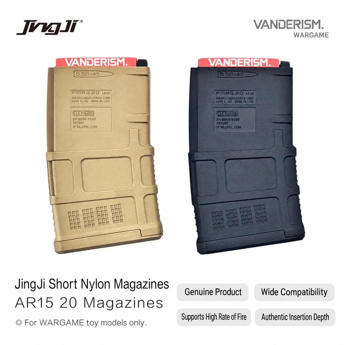 Jingji Short Nylon Magazines (Pre-Order 50 Hari)